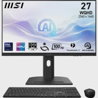 MSI AiO računalo Modern AM273QP AI 1UMG-221AT / Intel Core Ultra 7 155H, 27", 2560 x 1440, 32GB RAM, 1TB SSD, Windows 11 Pro, crna